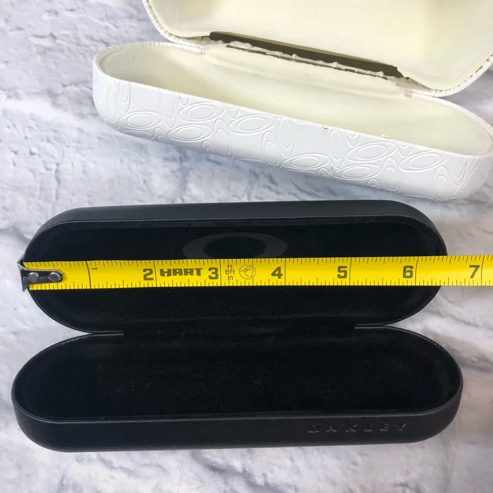Oakley Sunglasses cases Set of 2 White large Black small